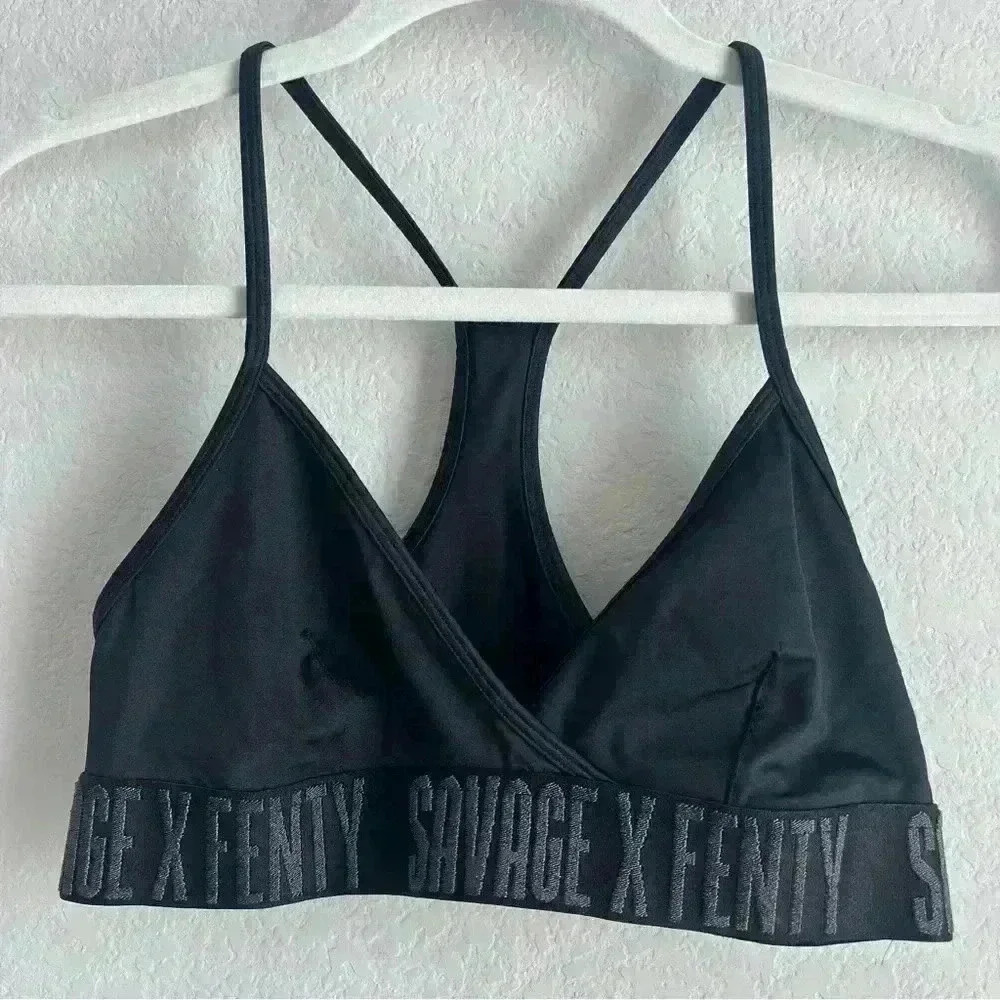 Savage X Fenty Black Racerback‎ Bralette Size XS/S